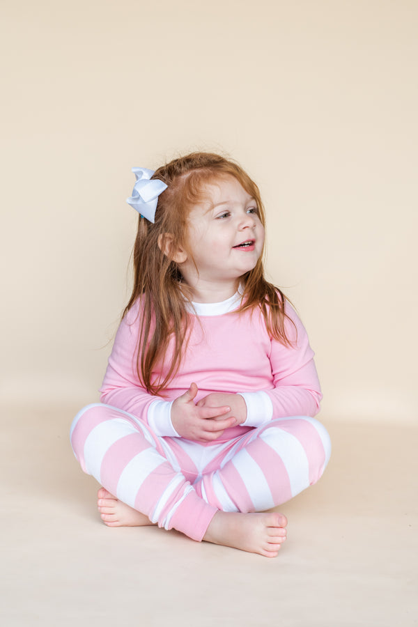 Valentine's Striped Kids Pajamas - ARB Blanks