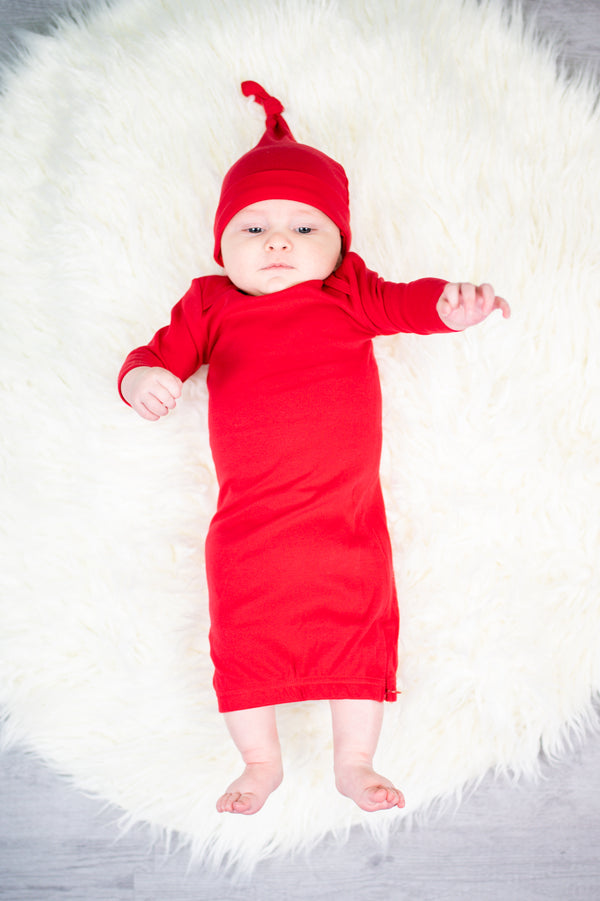Unisex Long Sleeve Baby Gown ARB Blanks