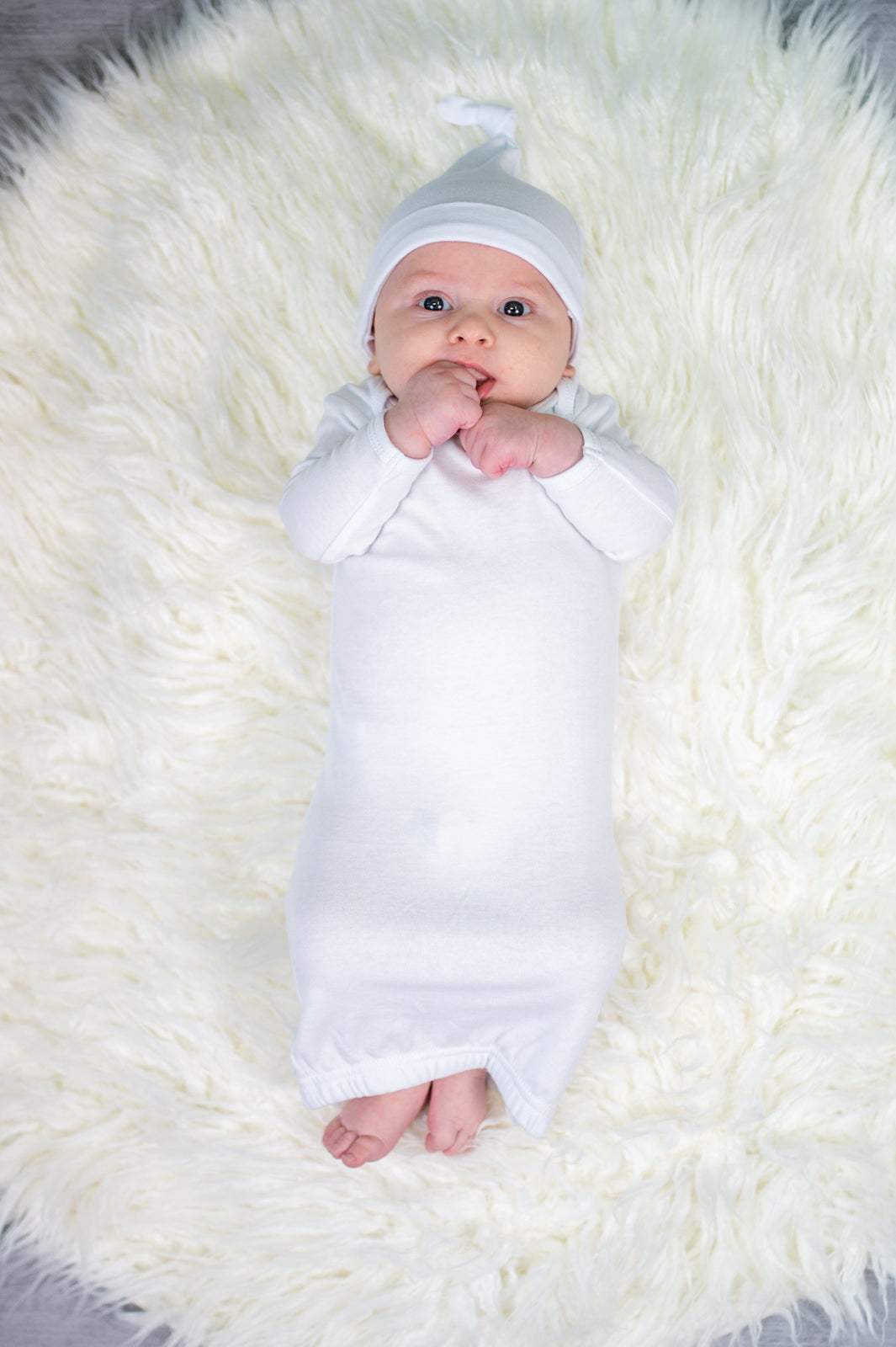 Unisex Long Sleeve Baby Gown