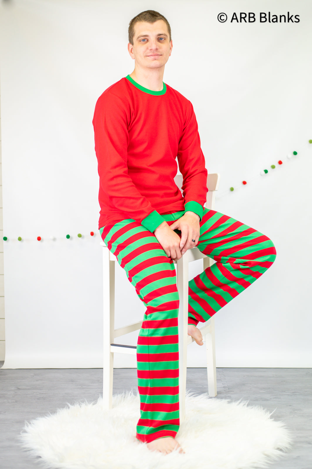 CHRISTMAS: Red &amp; Green Striped Collection