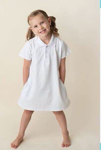  EXARUS Girls Tennis Short Sleeve Polo Dress with