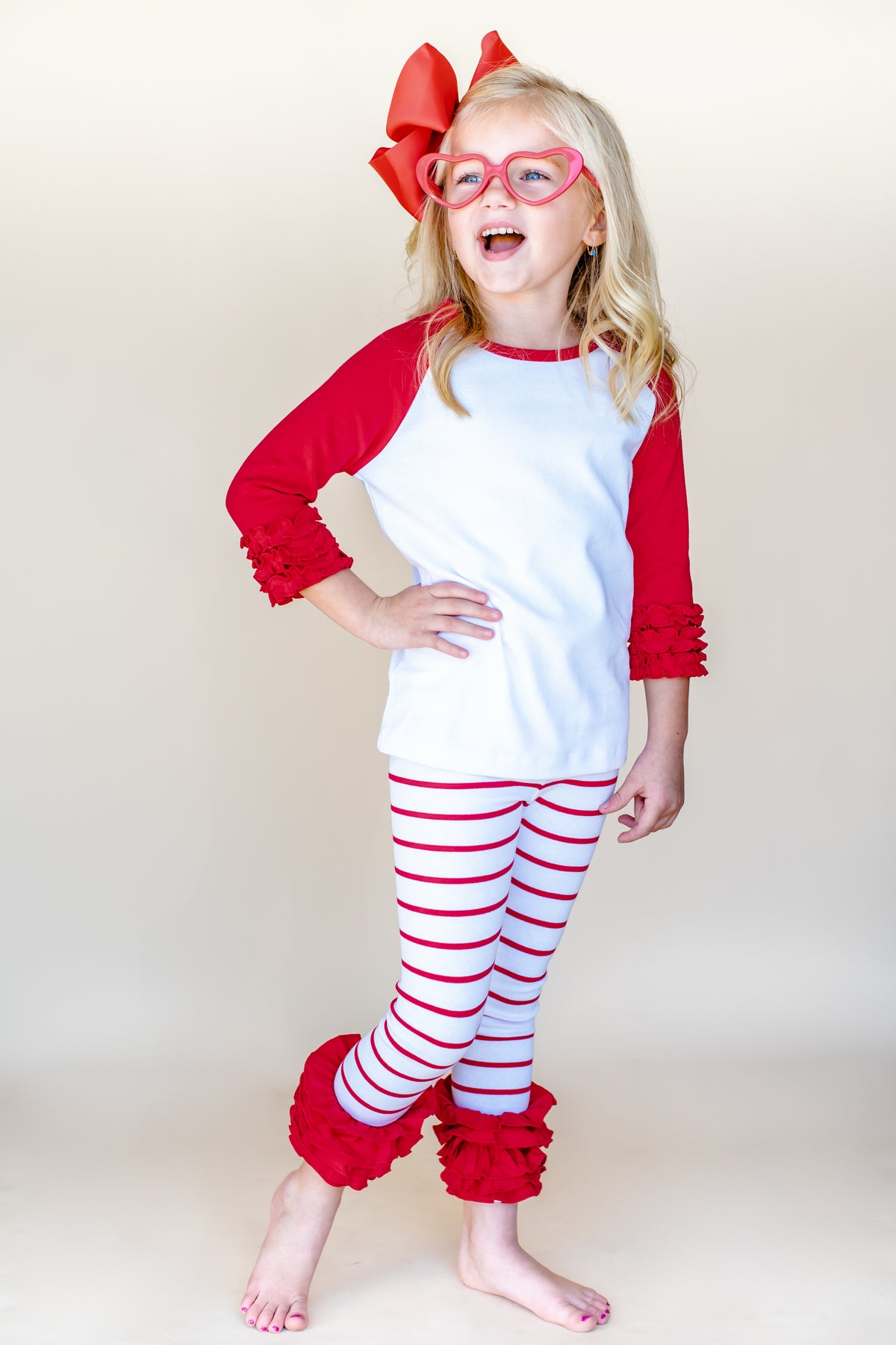 Valentine&#39;s Striped Ruffle Icings
