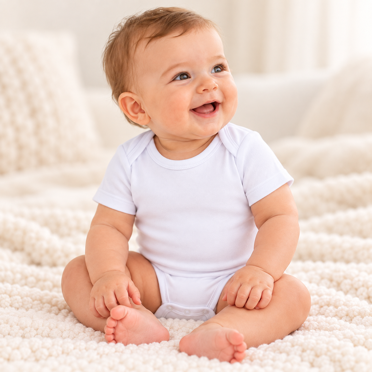 Unisex Short Sleeve Lap Shoulder Bodysuit – Cotton Blank for Embroidery & Boutique | 8 Colors | Newborn–18M