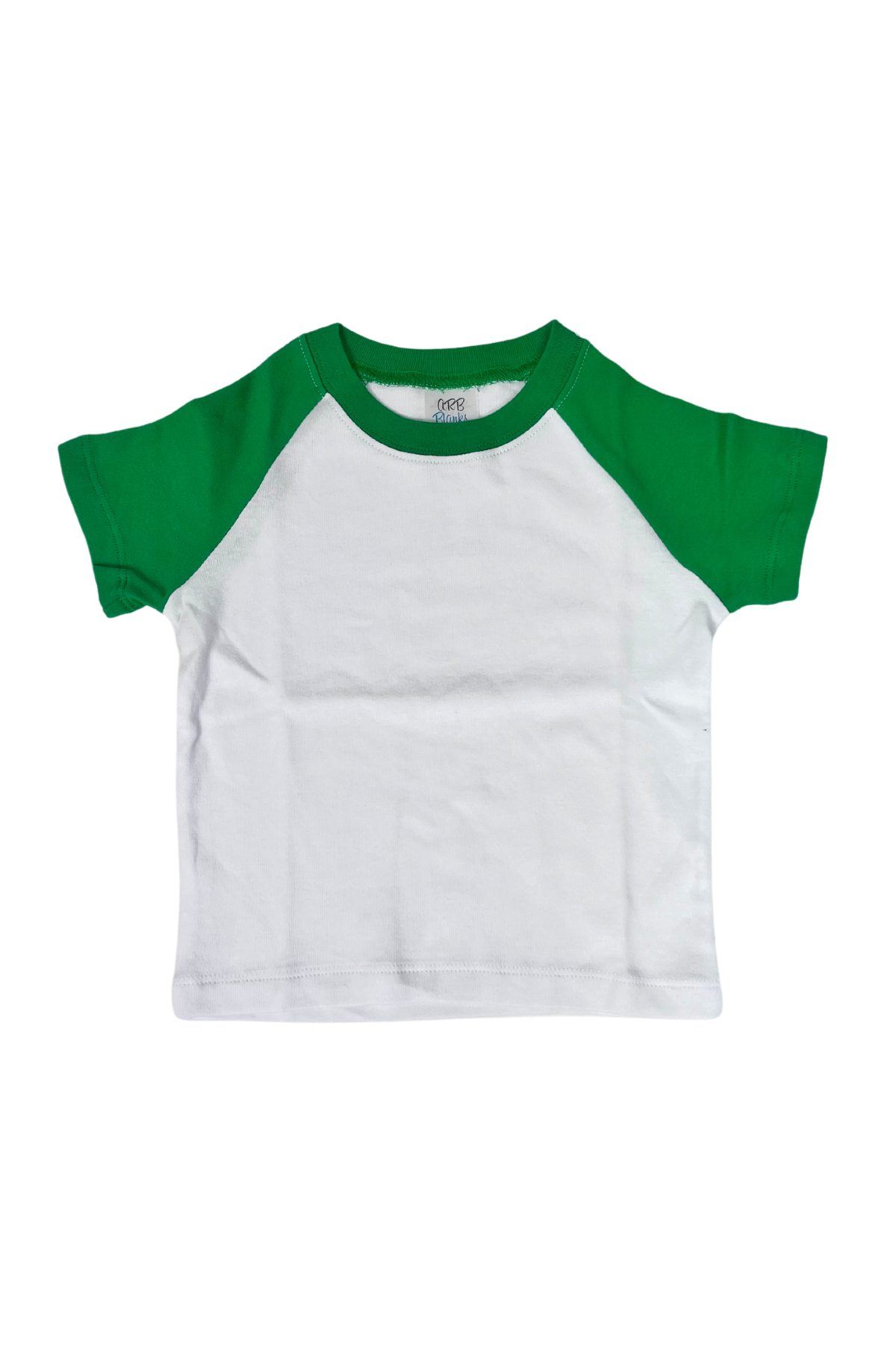 Unisex SHORT SLEEVE Raglan Shirt with White Body