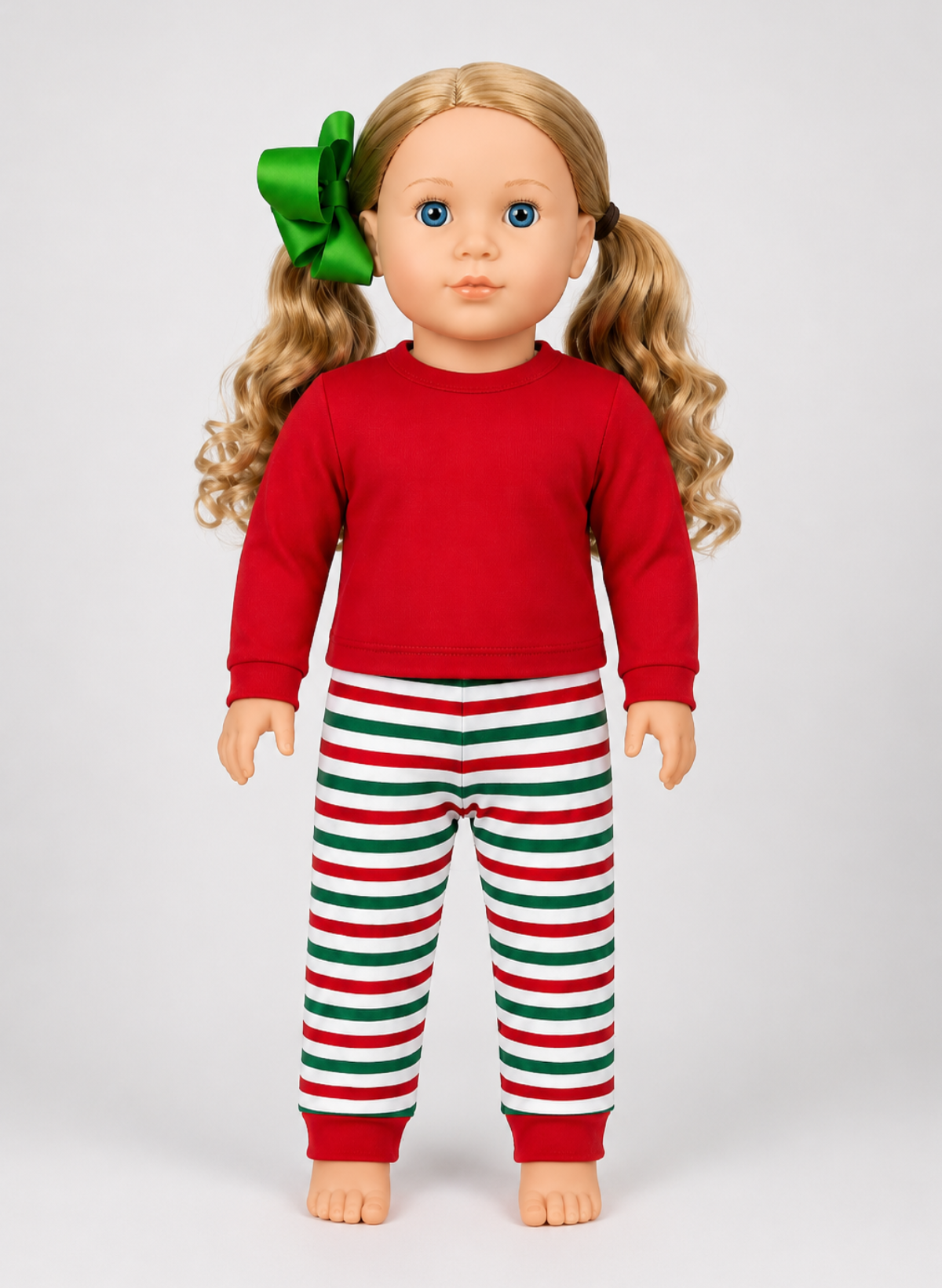 Christmas 18" Doll Pajama Set – PRE-ORDER | Merry Dot, Jolly Stripes & Yuletide Toile