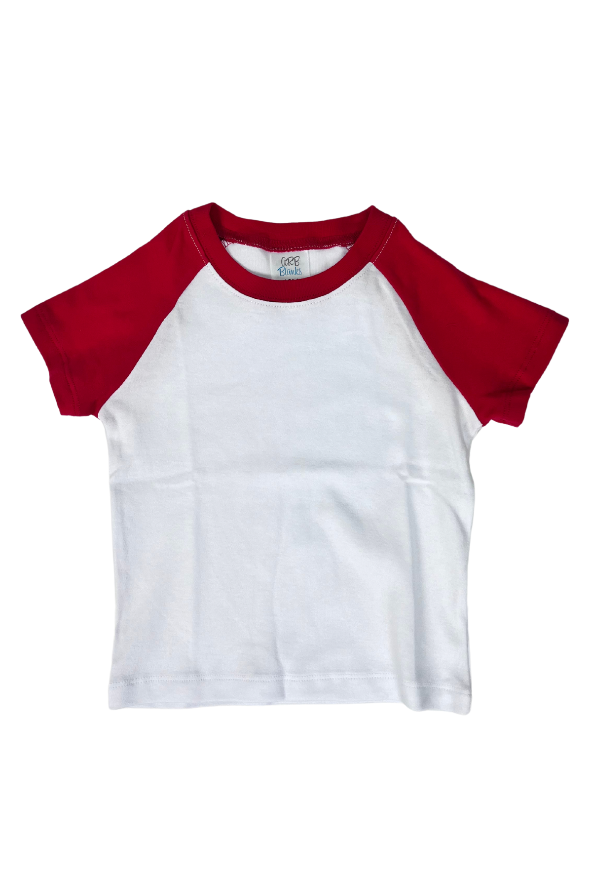 Unisex SHORT SLEEVE Raglan Shirt with White Body - ARB Blanks