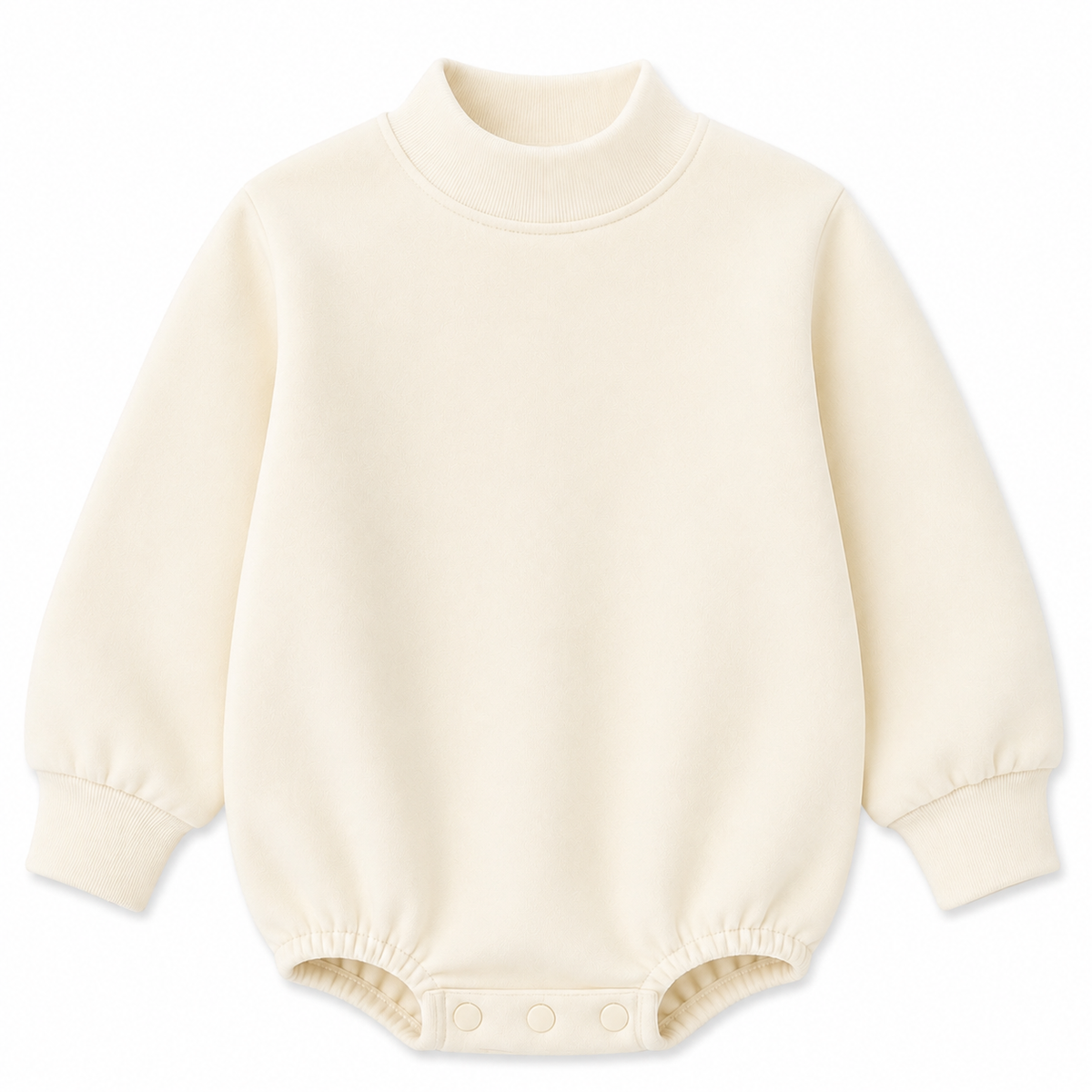 Solid Mock Neck Baby Bubble  |PRE-ORDER | Embroidery, HTV & DTF Blank
