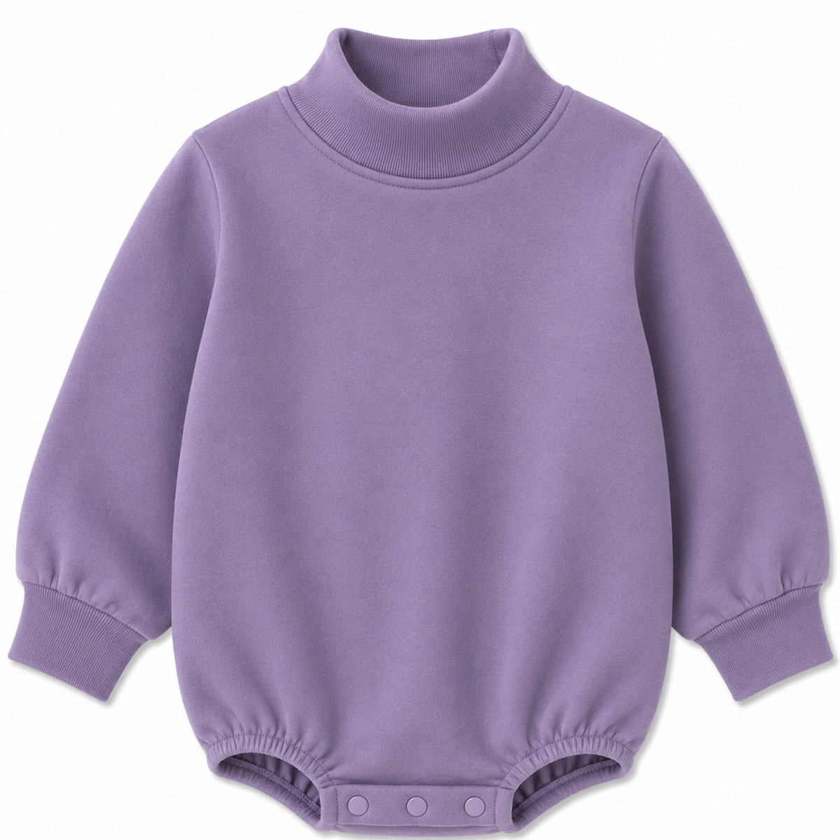 Solid Mock Neck Baby Bubble  |PRE-ORDER | Embroidery, HTV & DTF Blank