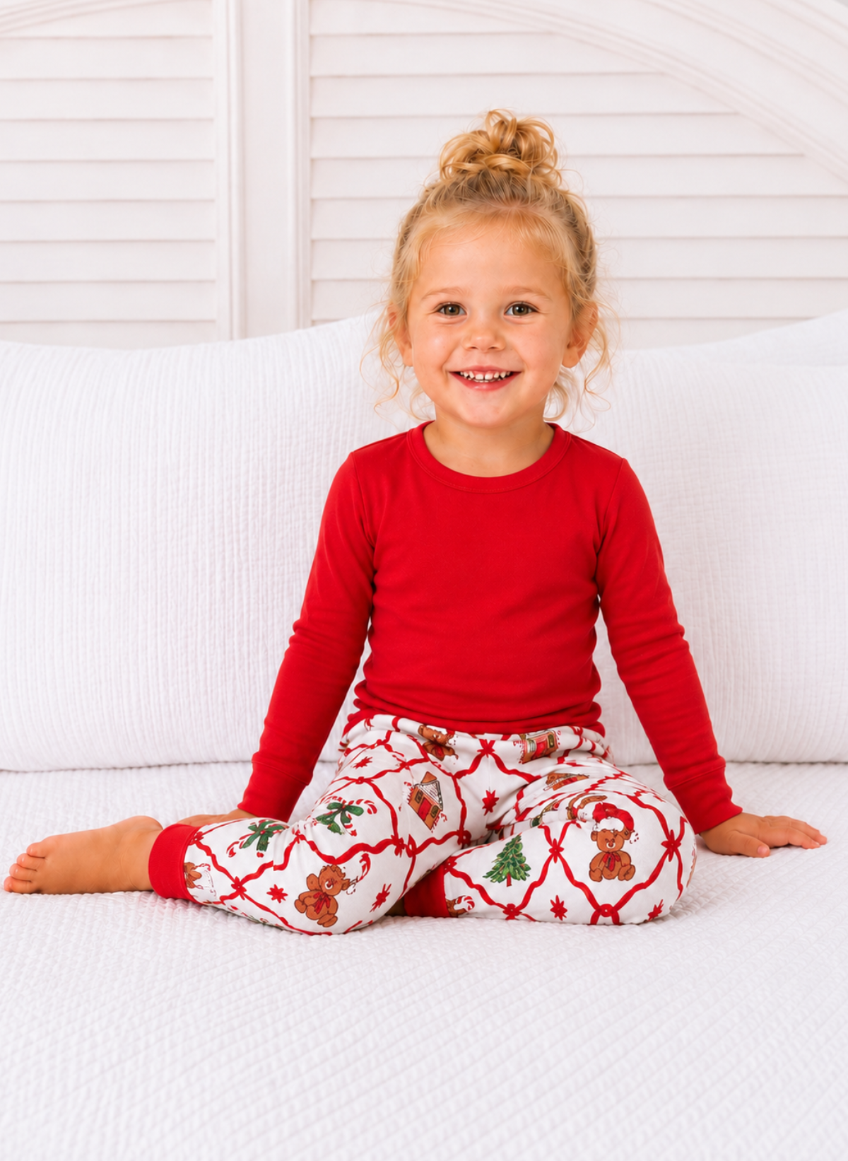 Christmas Youth  Pajamas – PRE-ORDER | Merry Dot, Jolly Stripes & Yuletide Toile | Sizes 6M–16Y
