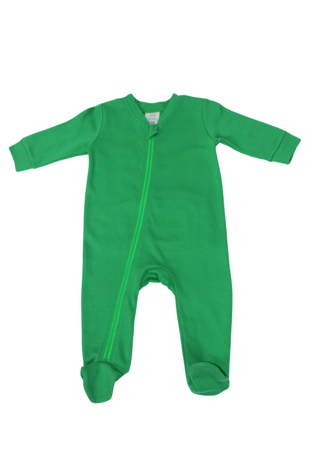 Zippered One Piece Footie with ruffle bottom flap