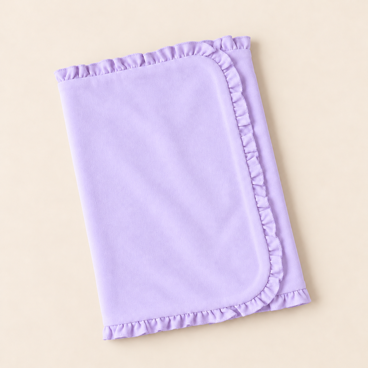 Ruffle Baby Burp Cloth -- Cotton & Chenille Boutique Blank | 7 Colors | Embroidery Ready