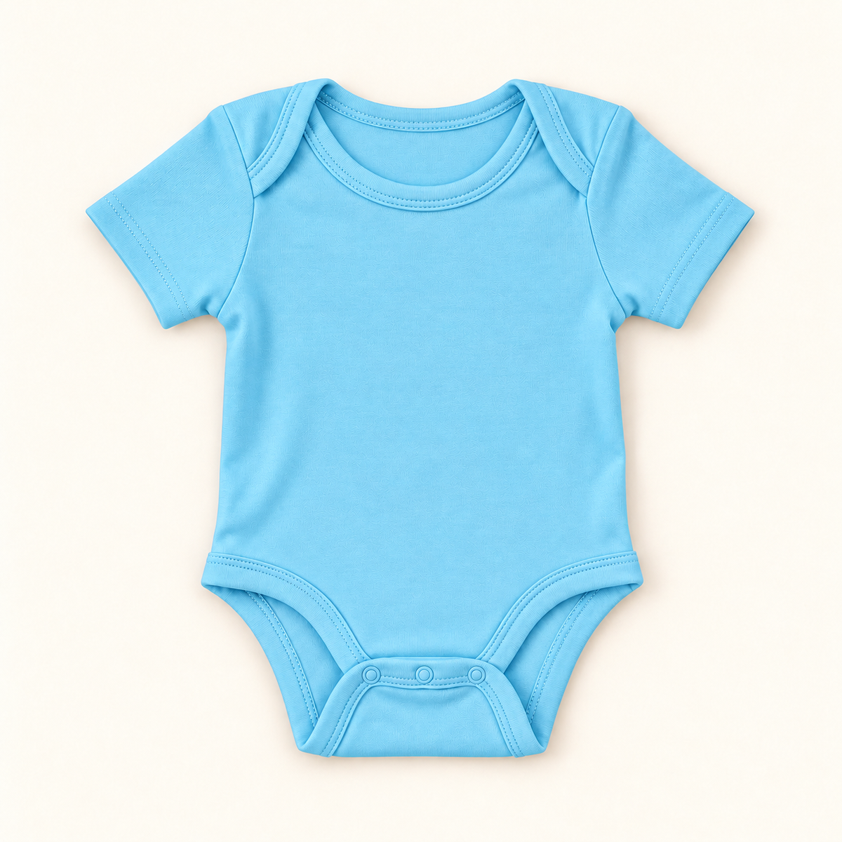 Unisex Short Sleeve Lap Shoulder Bodysuit – Cotton Blank for Embroidery & Boutique | 8 Colors | Newborn–18M