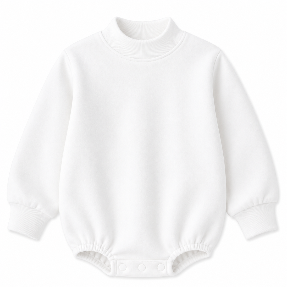 Solid Mock Neck Baby Bubble  |PRE-ORDER | Embroidery, HTV & DTF Blank