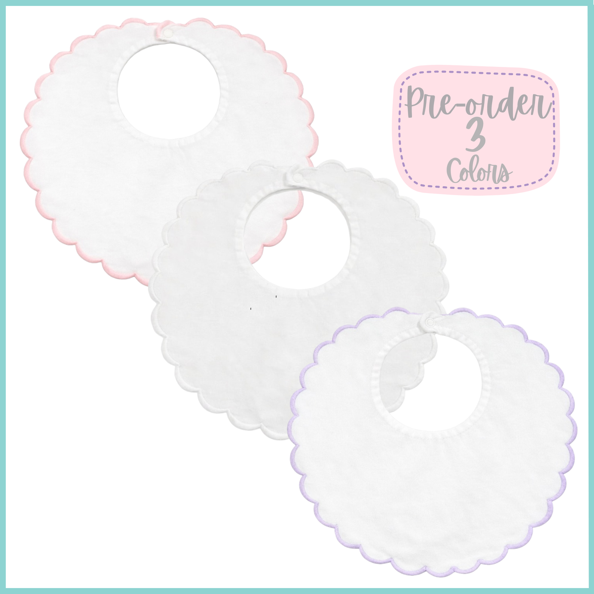 PRE-ORDER Sweet Scallop Baby Bib