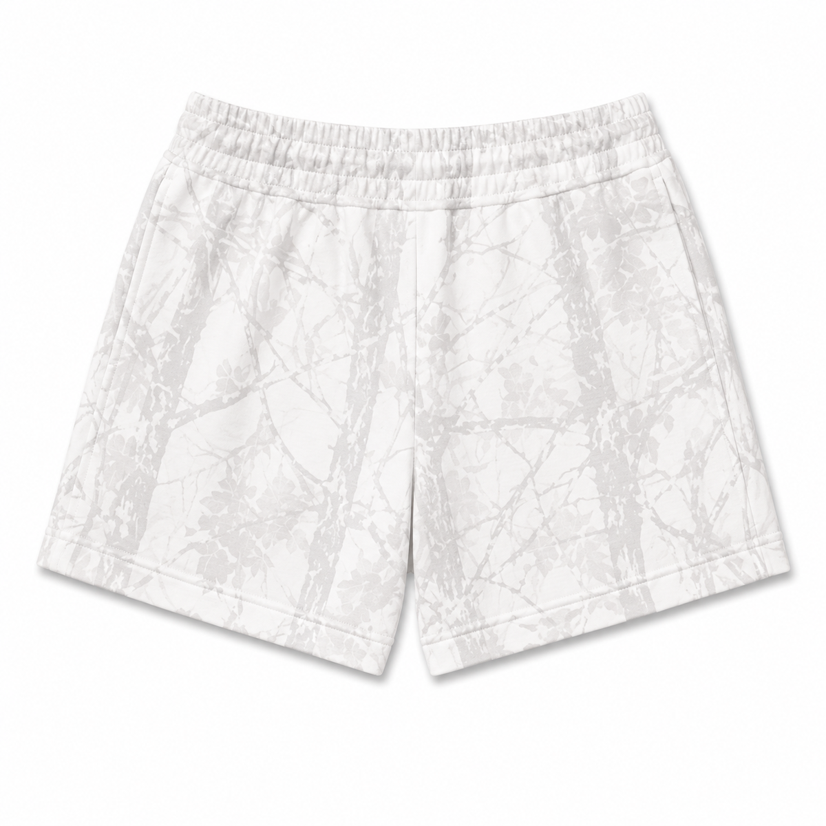 Woodland Camo / White Camo / Gray Leopard Adult Cotton Shorts with Pockets | PREORDER 5