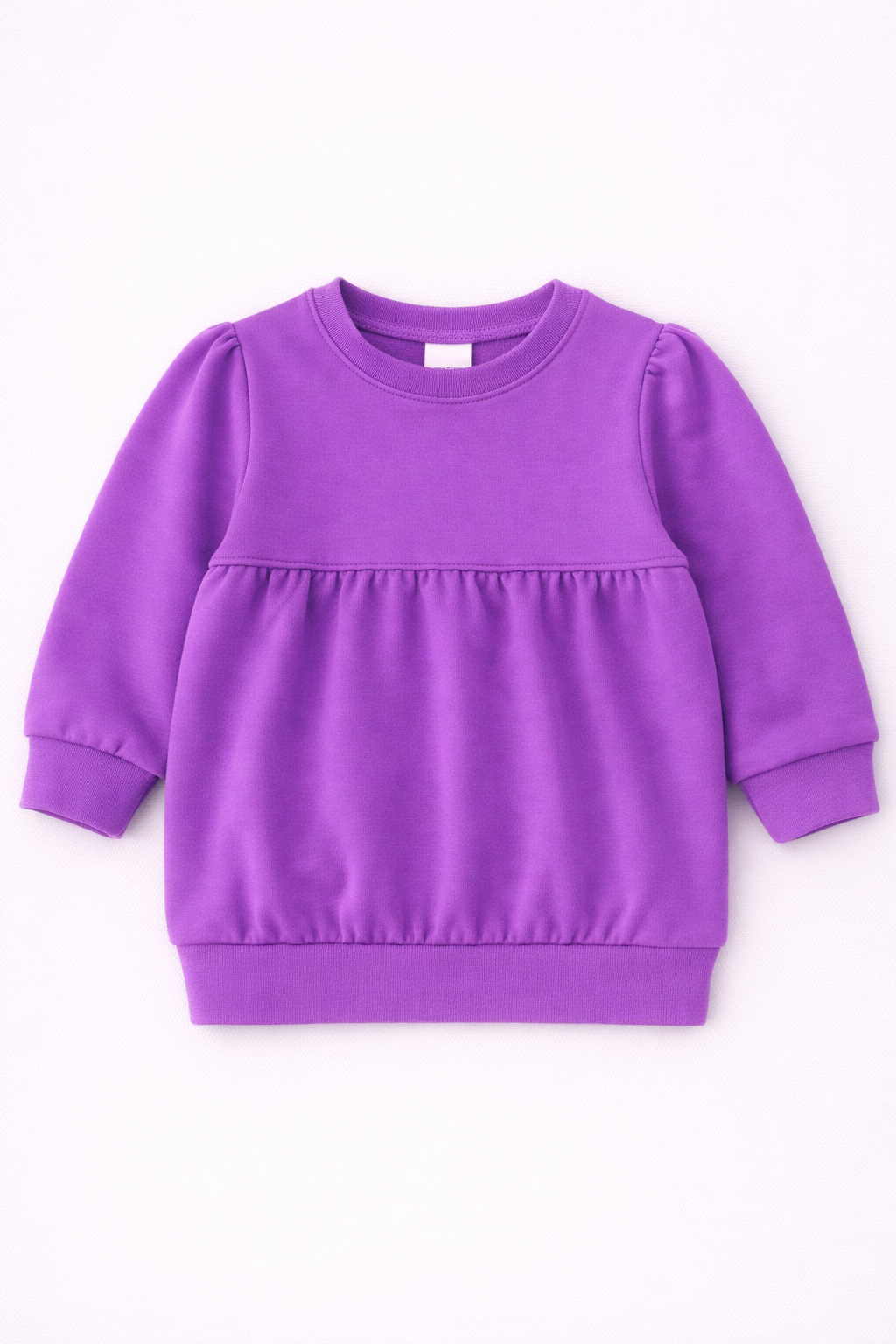 Bubble Sweatshirt – Girly Puff Sleeve | Kids Cotton Sweatshirt Blank