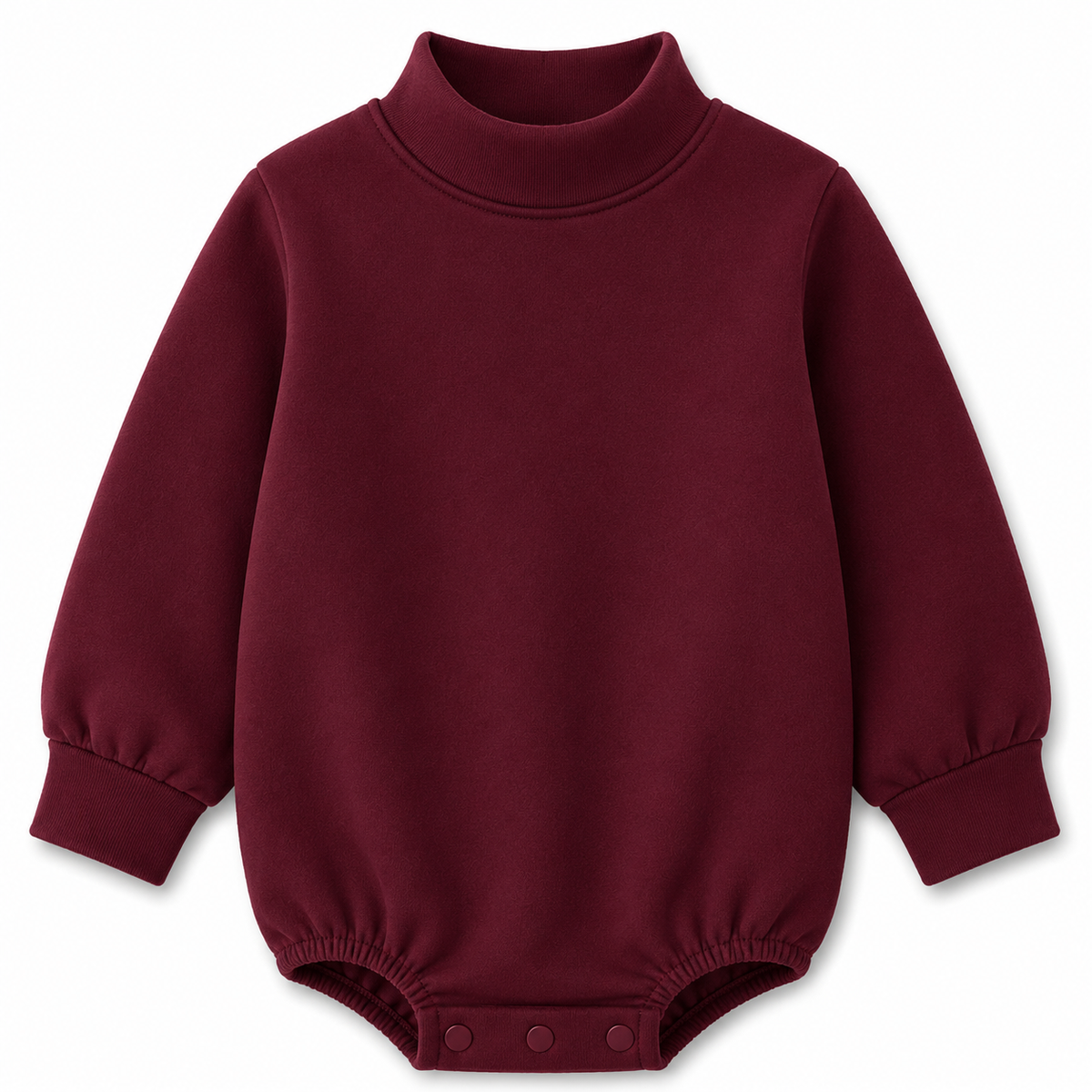 Solid Mock Neck Baby Bubble  |PRE-ORDER | Embroidery, HTV & DTF Blank