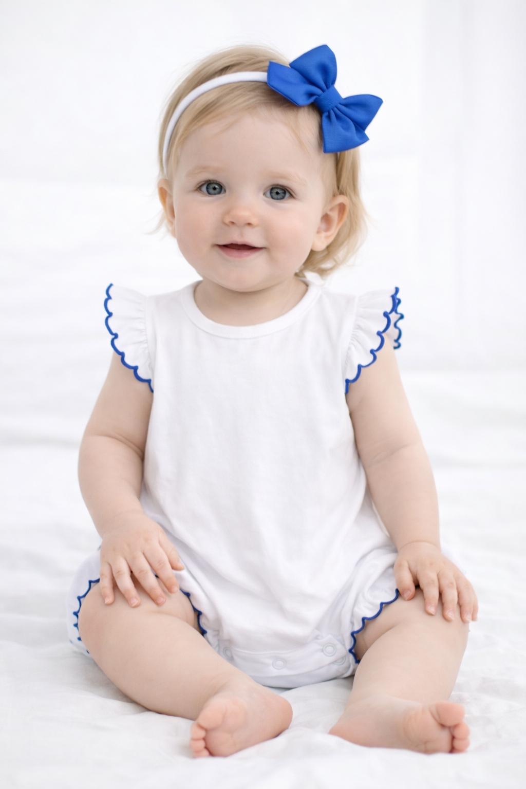 Scallop Angel Sleeve Baby Bubble