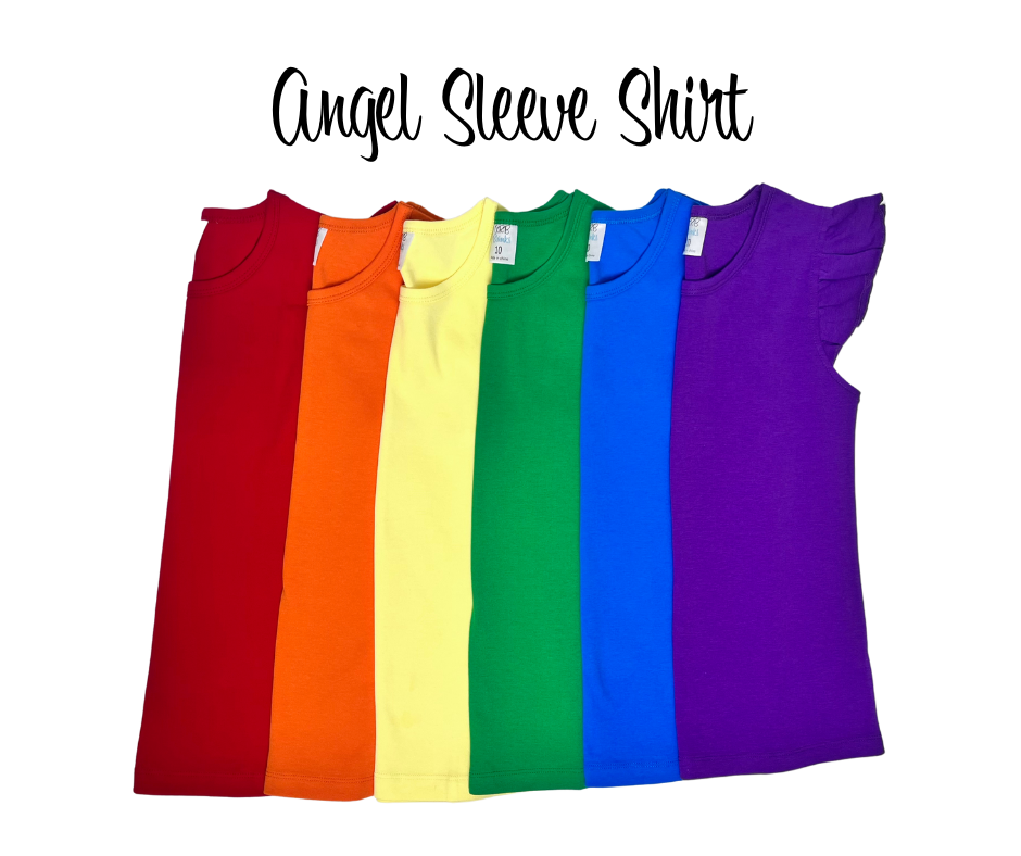 Summer  Angel Sleeve Shirt