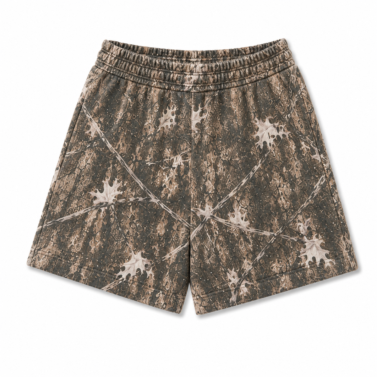 Woodland Camo / White Camo / Gray Leopard Adult Cotton Shorts with Pockets | PREORDER 5