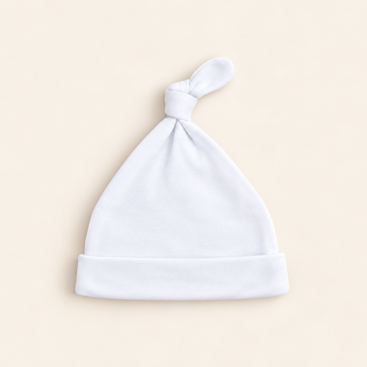 Baby Knot Hat – 100% Cotton Blank | 11 Colors | Embroidery & Monogram Ready | Newborn–3M