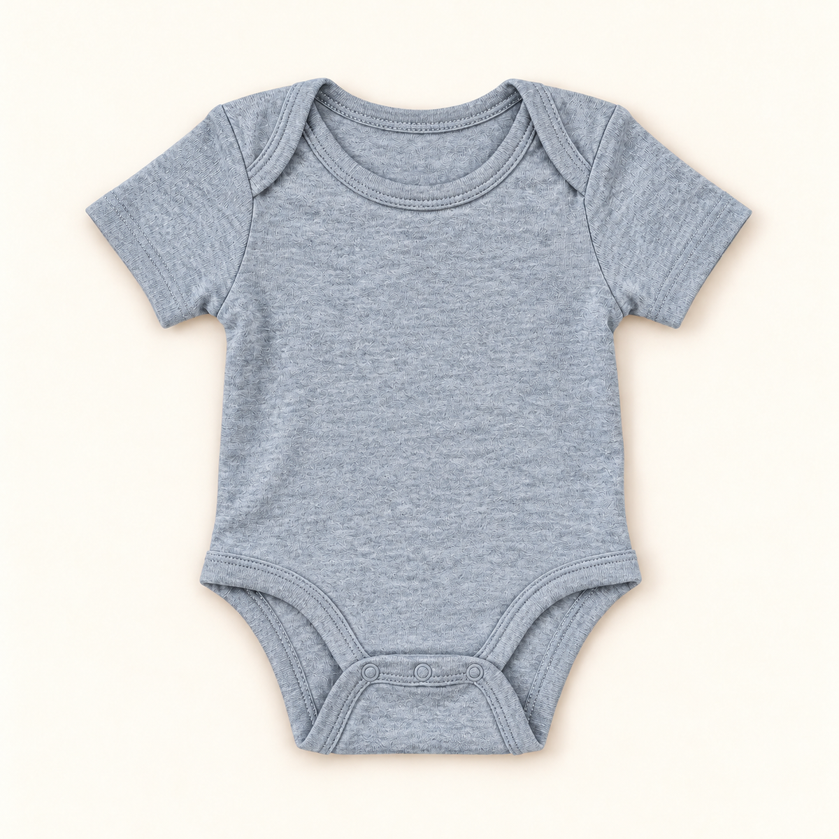 Unisex Short Sleeve Lap Shoulder Bodysuit – Cotton Blank for Embroidery & Boutique | 8 Colors | Newborn–18M