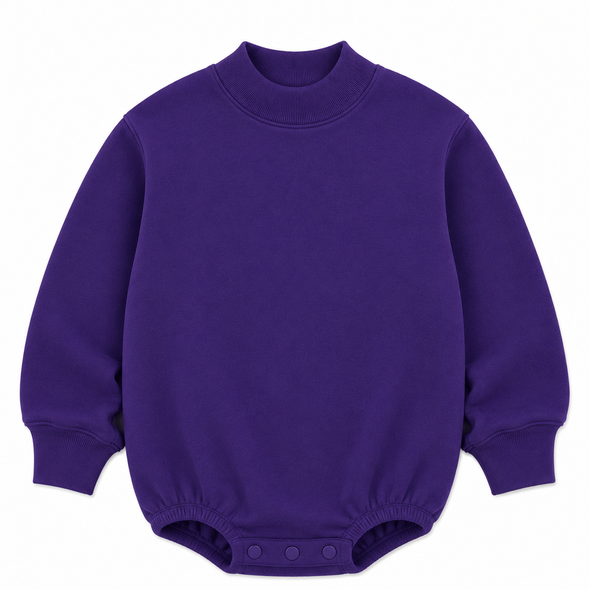Solid Mock Neck Baby Bubble  |PRE-ORDER | Embroidery, HTV & DTF Blank