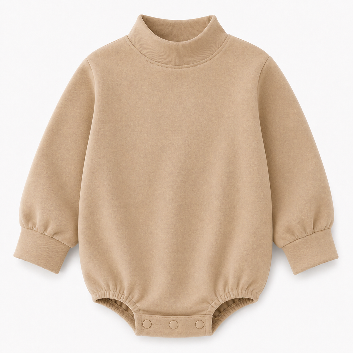 Solid Mock Neck Baby Bubble  |PRE-ORDER | Embroidery, HTV & DTF Blank