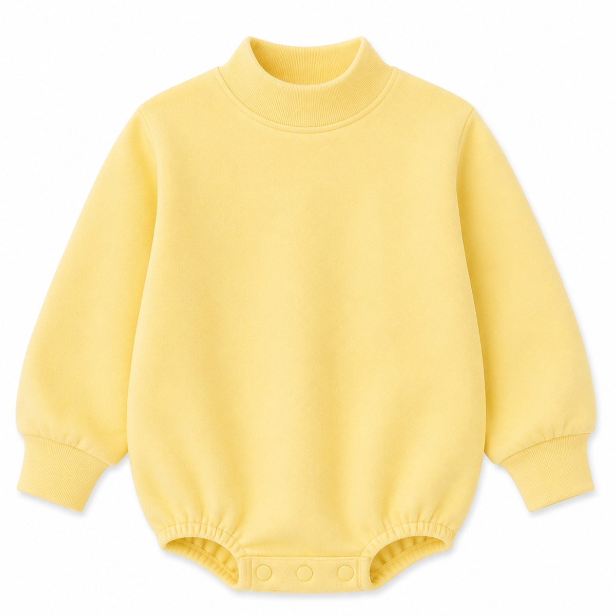 Solid Mock Neck Baby Bubble  |PRE-ORDER | Embroidery, HTV & DTF Blank