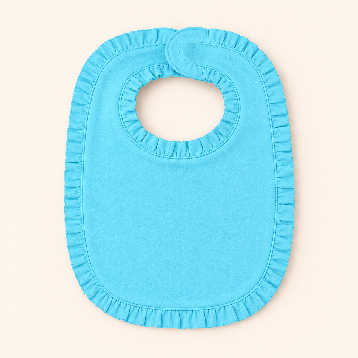 Ruffle Baby Bib – Cotton & Chenille Boutique Blank | 7 Colors | Embroidery & Monogram Ready