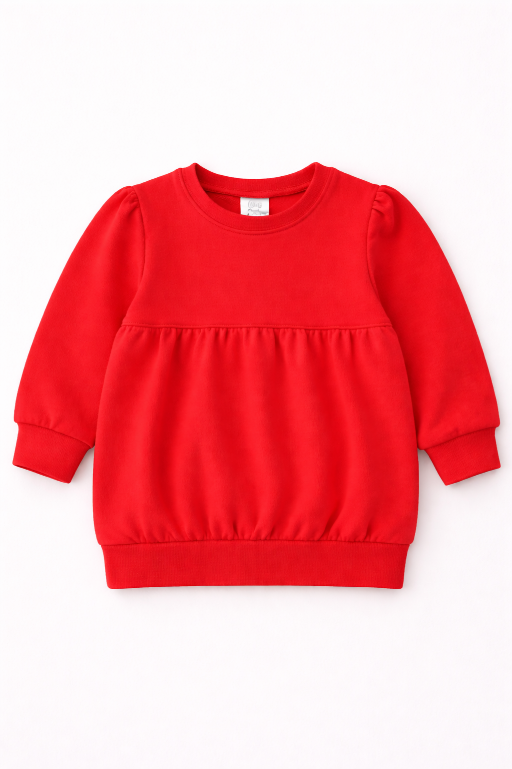 Bubble Sweatshirt – Girly Puff Sleeve | Kids Cotton Sweatshirt Blank