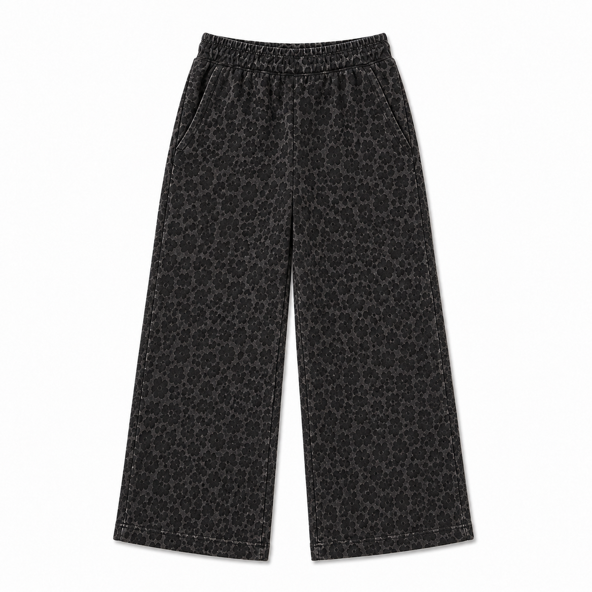 Gray Leopard Sweatpants