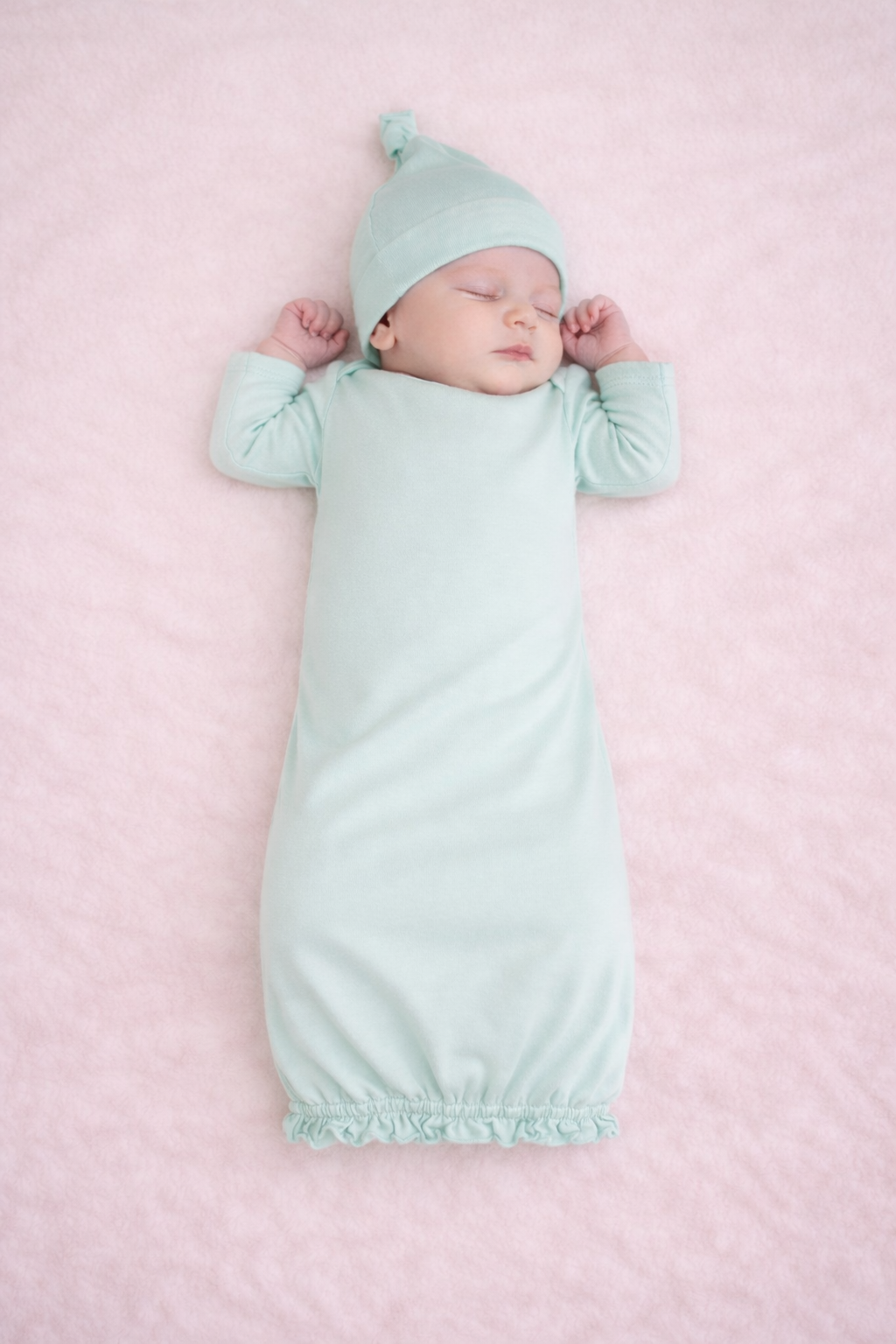 PRE-ORDER Ruffle Long Sleeve Baby Gown