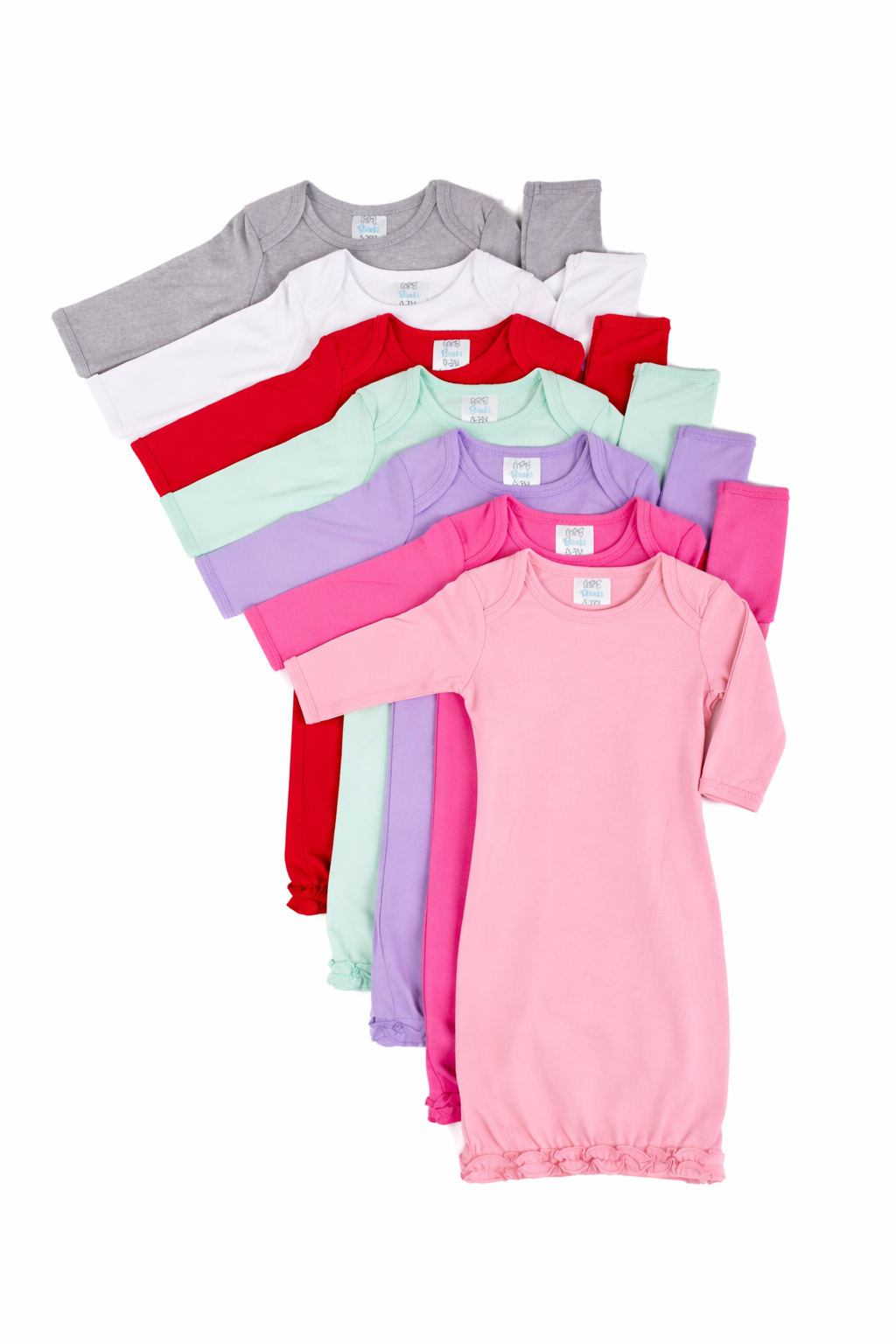 PRE-ORDER Ruffle Long Sleeve Baby Gown