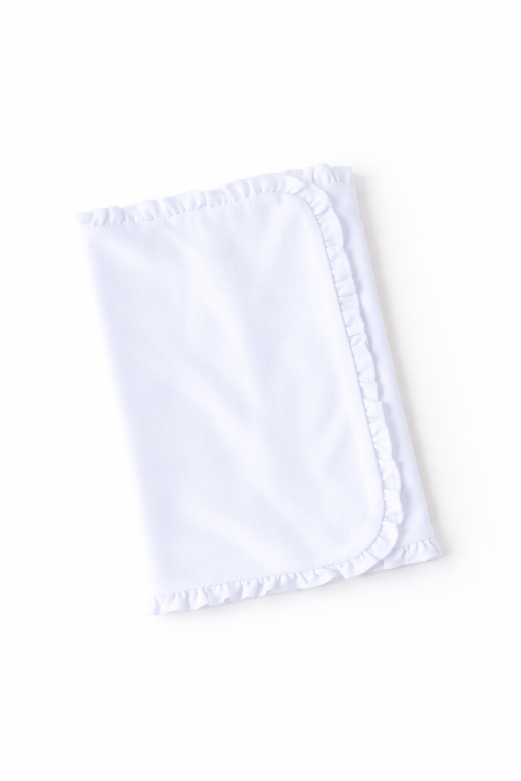 Ruffle Baby Burp Cloth