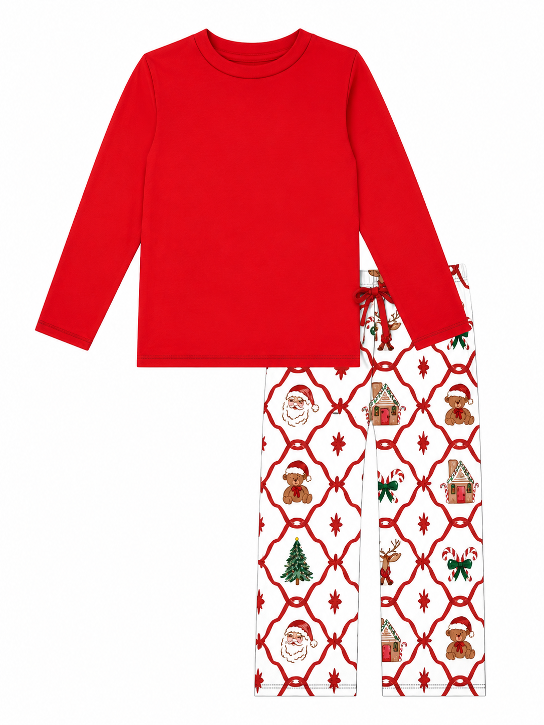 Christmas Adult Pajama Set – PRE-ORDER | Merry Dot, Jolly Stripes & Yuletide Toile | Sizes XS–XXXL