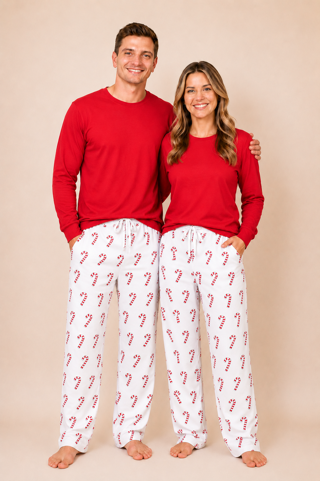 Adult Christmas Pajama Set – 95% Cotton Blend │ 8 Holiday Styles │ XS–XXXL