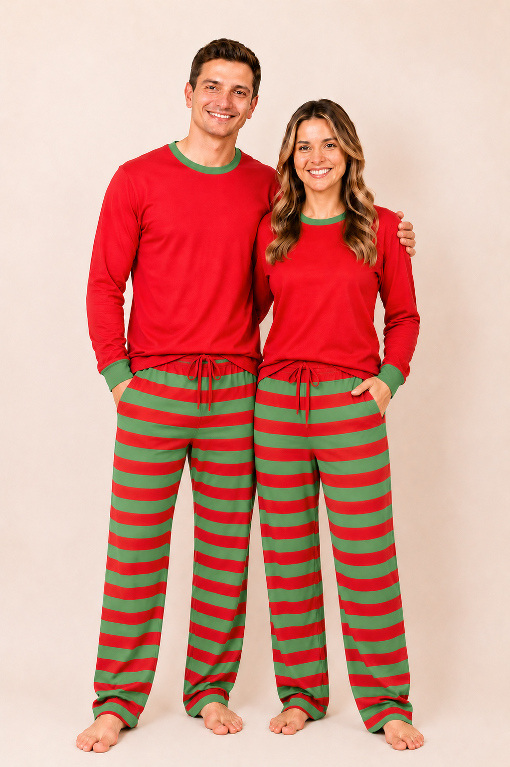Adult Christmas Pajama Set – 95% Cotton Blend │ 8 Holiday Styles │ XS–XXXL