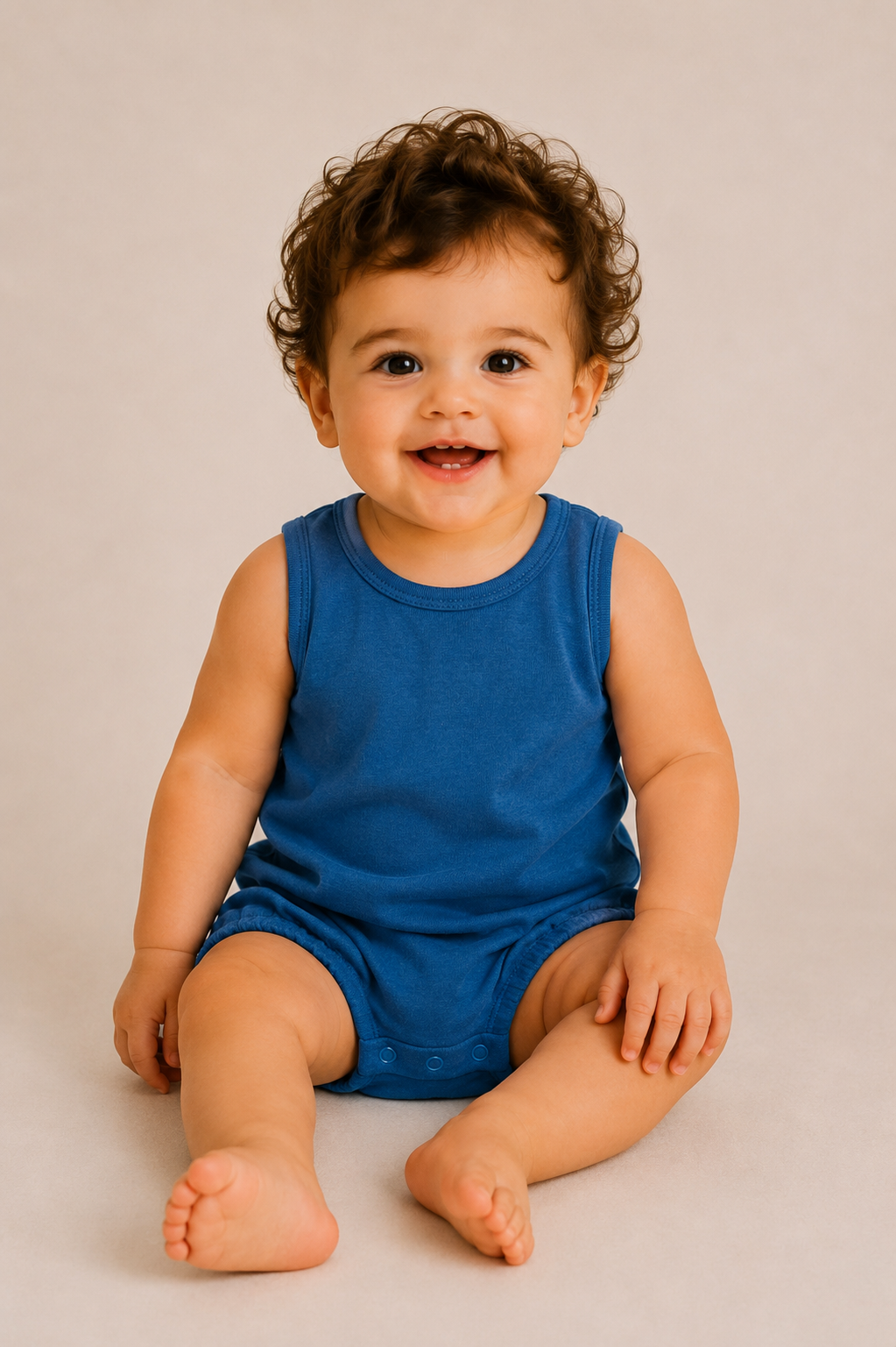 Navy Unisex Baby Bubble 100% combed Cotton