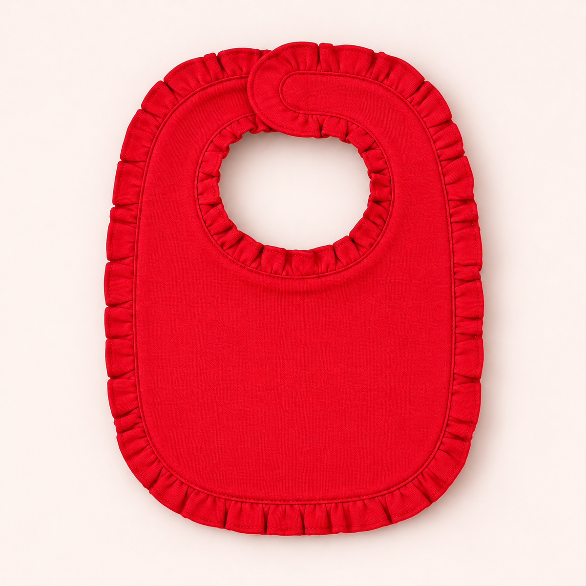 Ruffle Baby Bib – Cotton & Chenille Boutique Blank | 7 Colors | Embroidery & Monogram Ready