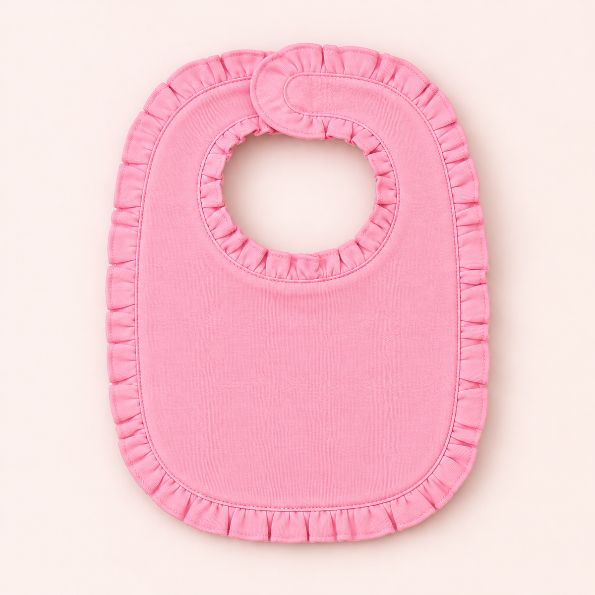 Ruffle Baby Bib – Cotton & Chenille Boutique Blank | 7 Colors | Embroidery & Monogram Ready