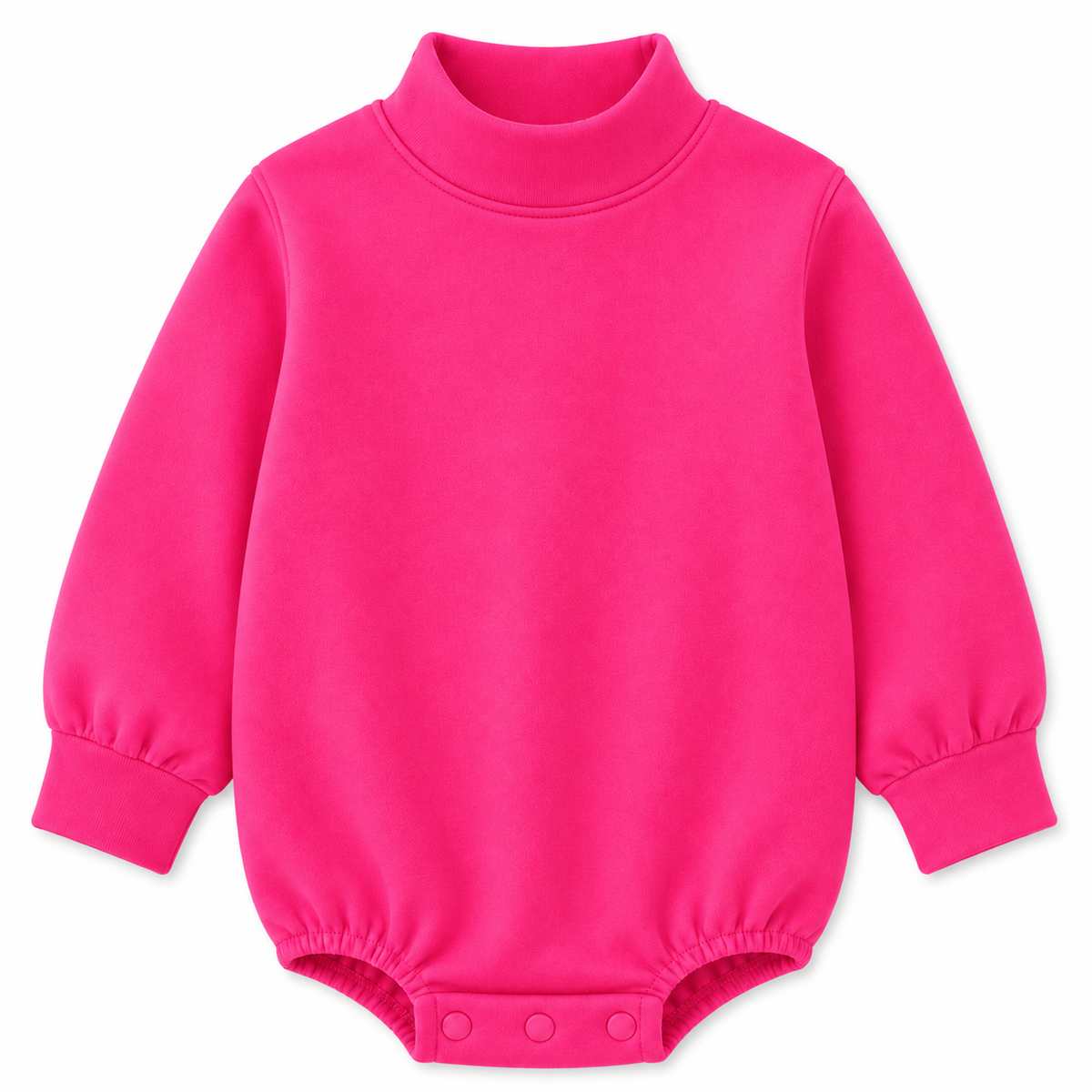Solid Mock Neck Baby Bubble  | PRE-ORDER 7 | Embroidery, HTV & DTF Blank