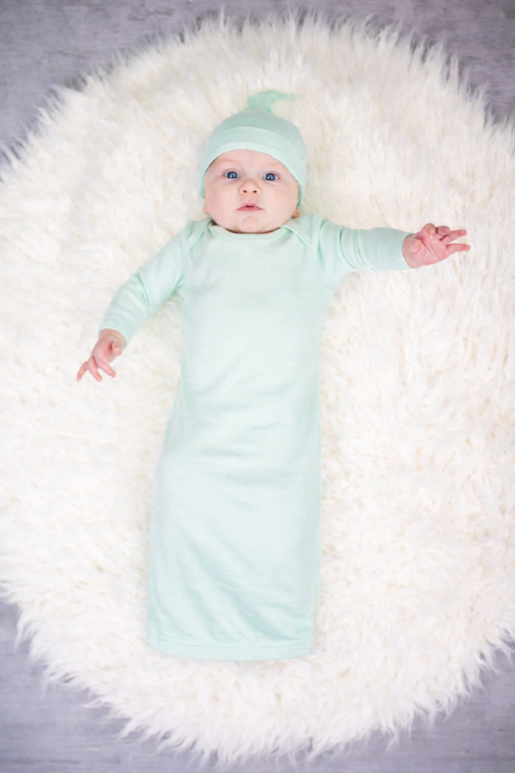 Unisex Long Sleeve Baby Gown