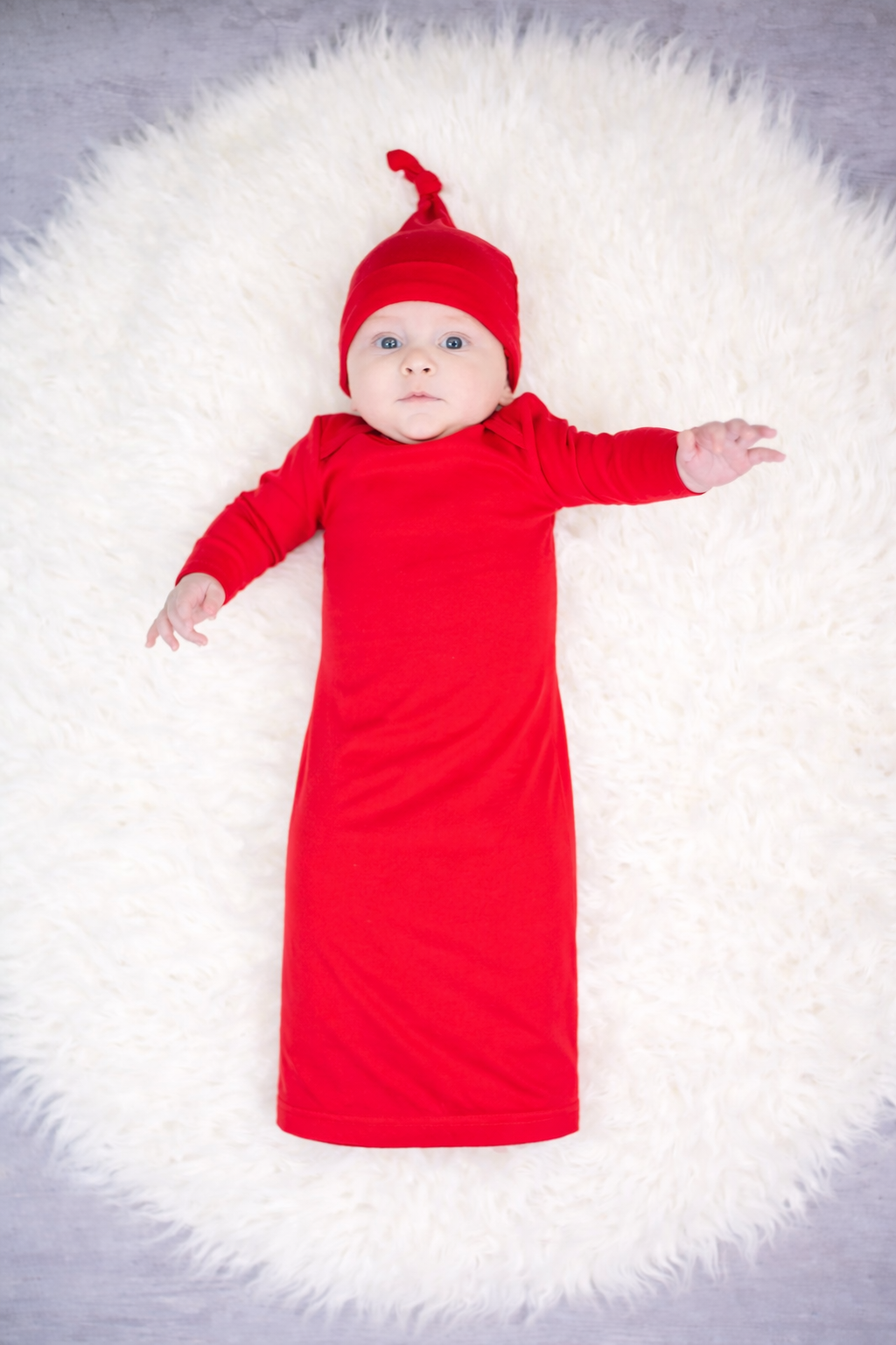 Unisex Long Sleeve Baby Gown