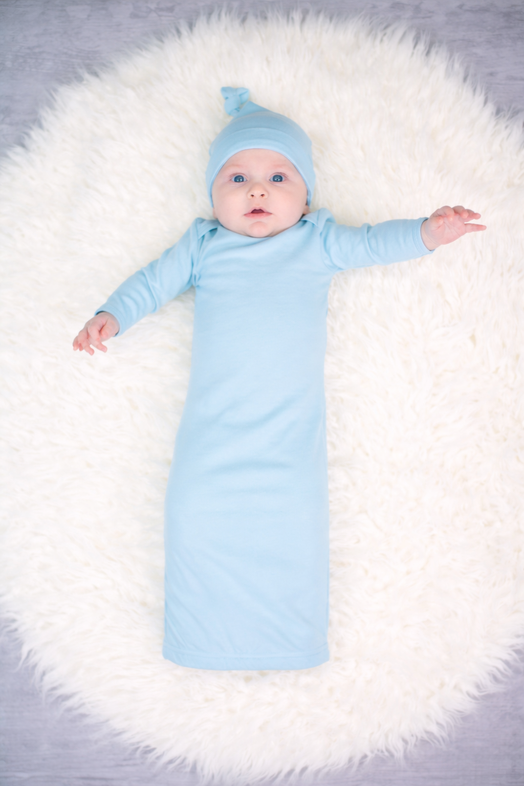 Unisex Long Sleeve Baby Gown