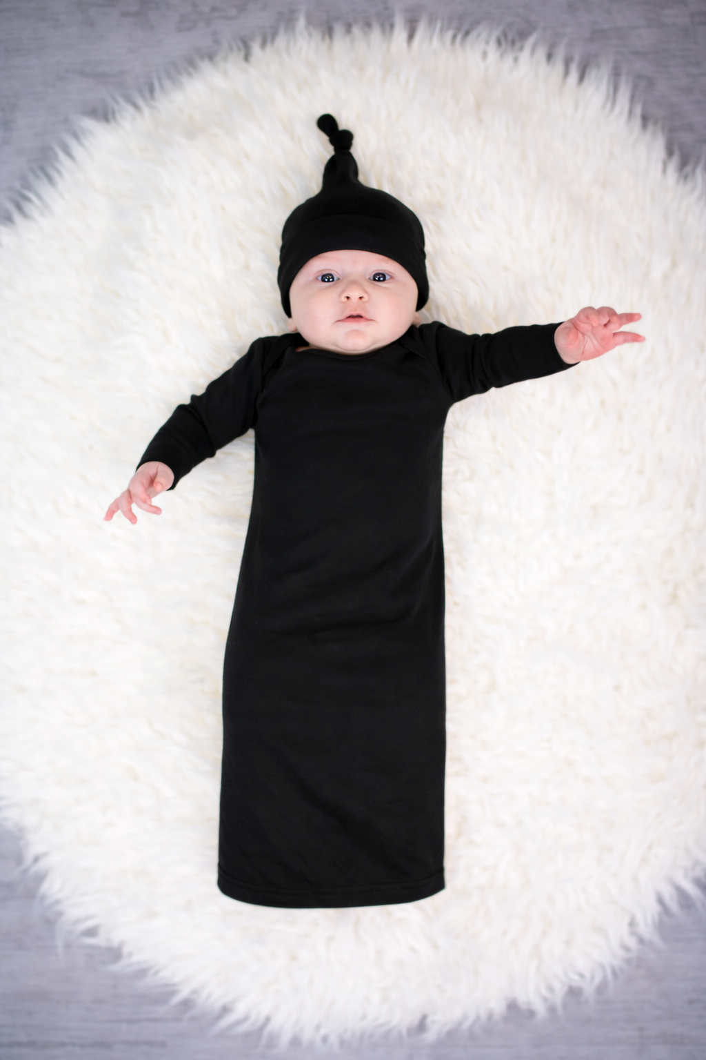 Unisex Long Sleeve Baby Gown Cotton Blank | 8 Colors | Side Zipper | Embroidery & Monogram Ready | ARB Blanks 0-3 Month / Black Unisex Long Sleeve Baby Gown Cotton Blank | 8 Colors | Side Zipper | Embroidery & Monogram Ready | ARB Blanks 0-3 Month / Black