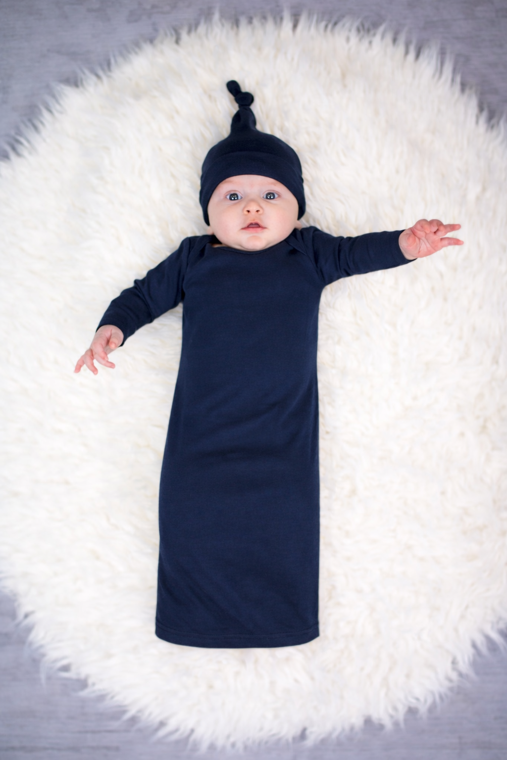 Unisex Long Sleeve Baby Gown