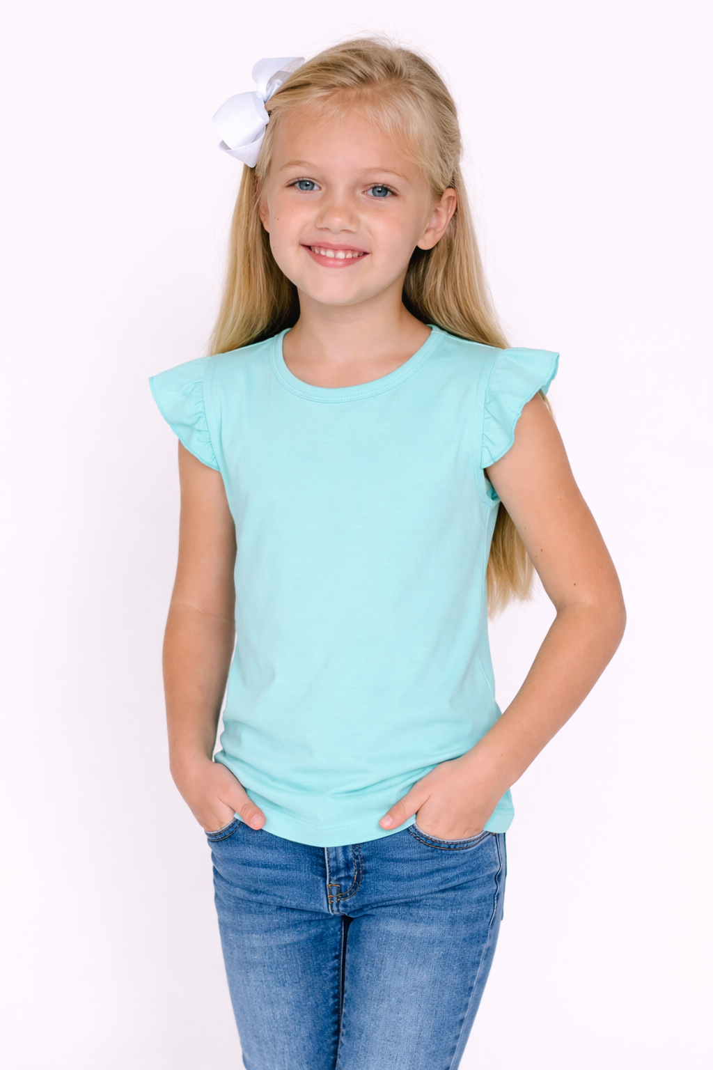 Girl's Angel Sleeve Shirt
