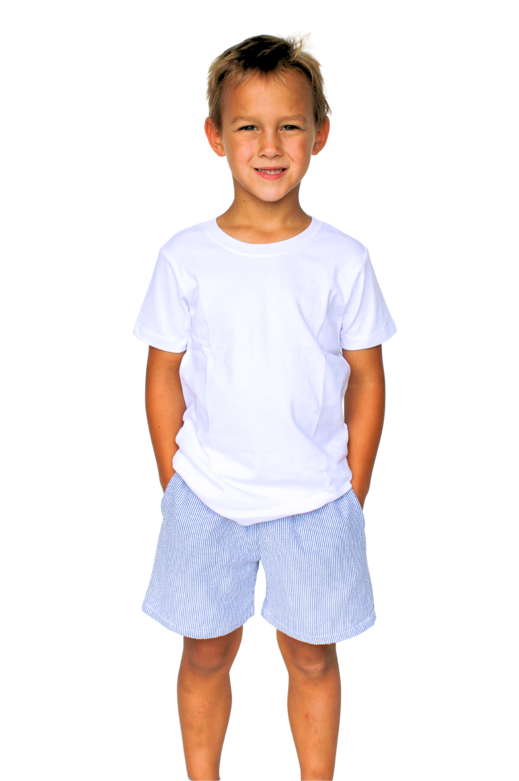 Boy&#39;s White Short Sleeve Shirt