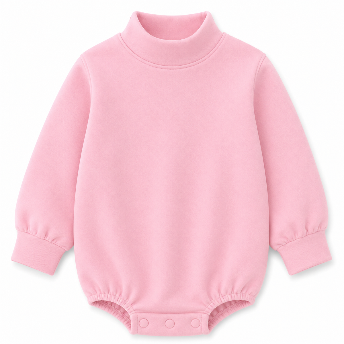 Solid Mock Neck Baby Bubble  |PRE-ORDER | Embroidery, HTV & DTF Blank